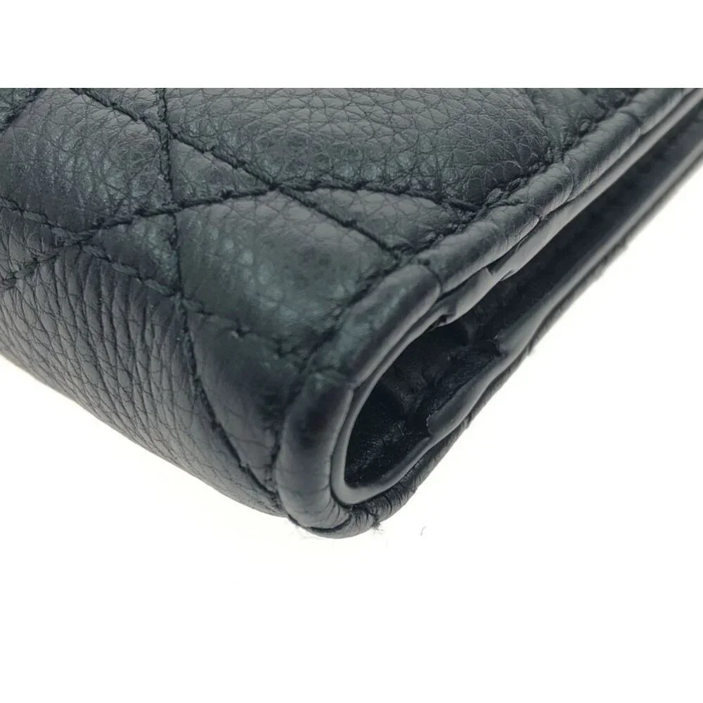 Christian Dior Bifold Wallet Caro Dahlia Wallet Cannage S5173 Uwhc